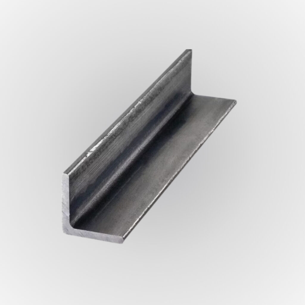 High-quality steel angle bars stacked for construction and fabrication use”